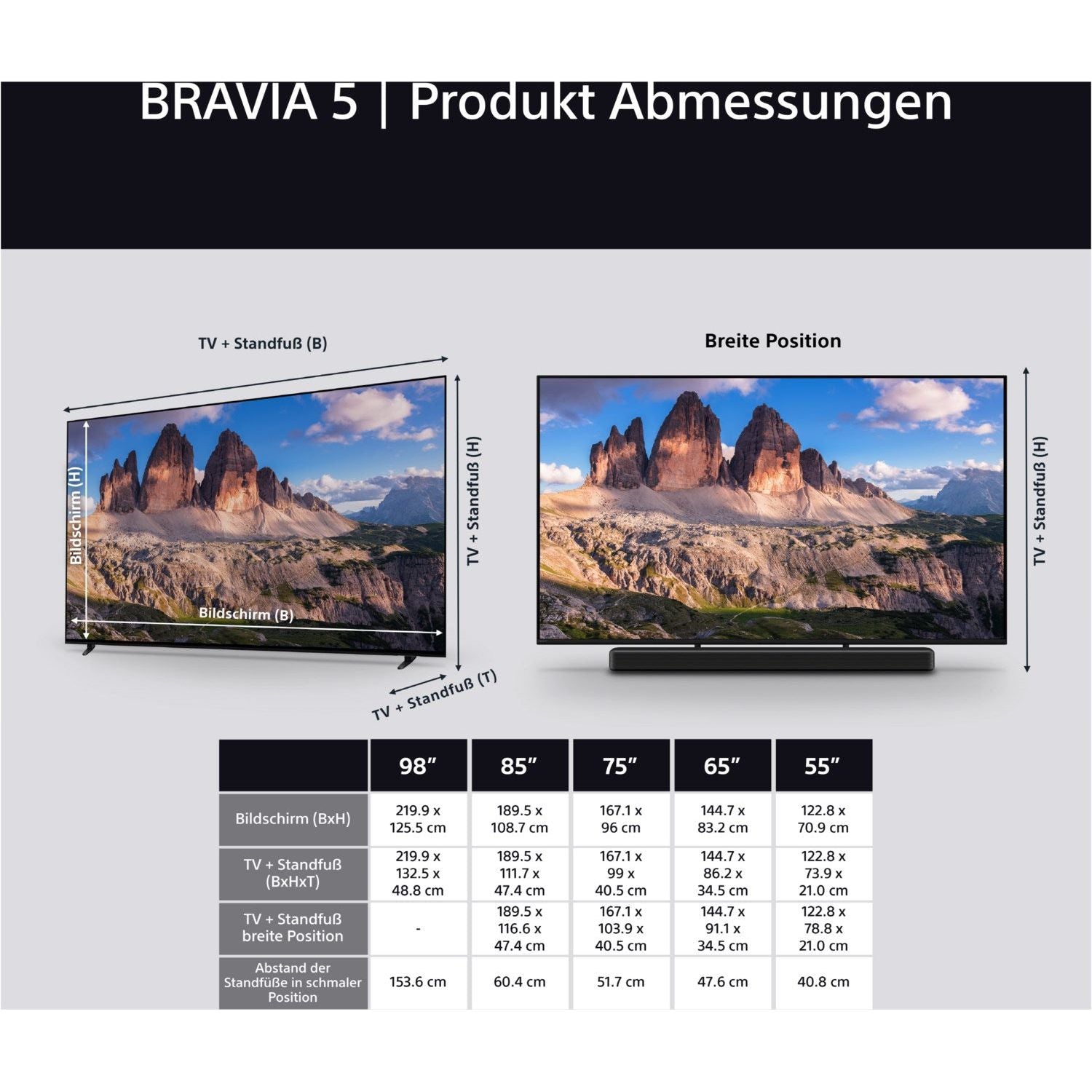 BRAVIA 5 K - 98XR55BP - HiFi - Profis Darmstadt