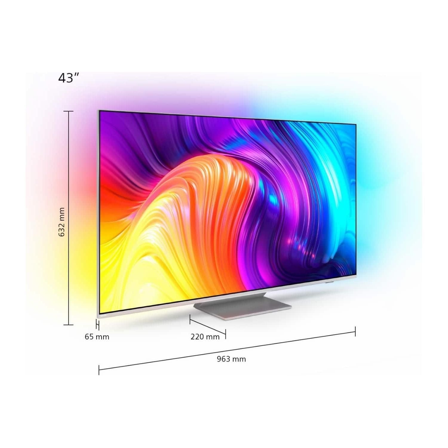 PHILIPS 43PUS8857 - 43* - 108cm-LED/ LCD-TV 40''-49''-Philips-silber-HiFi-Profis Darmstadt
