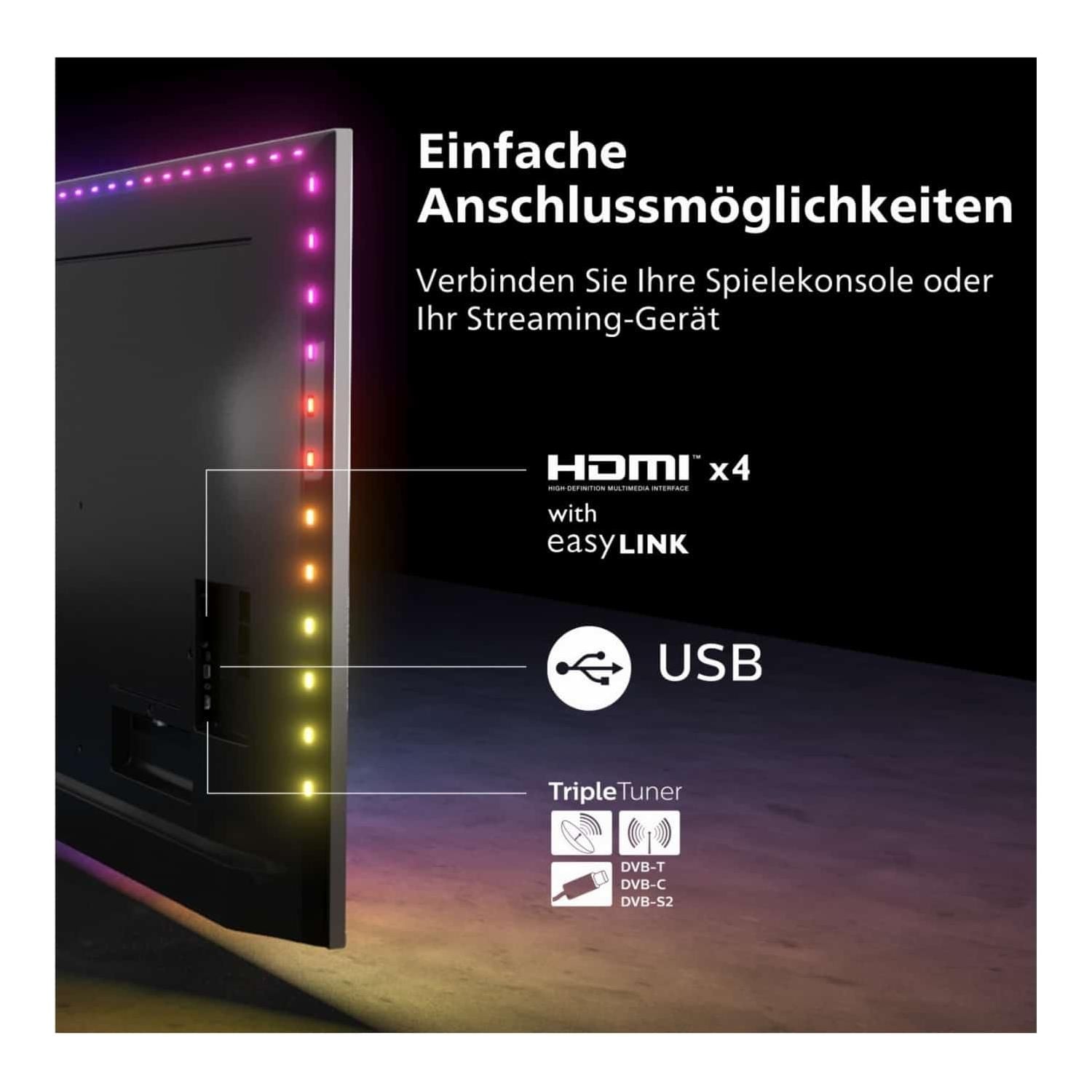 PHILIPS 43PUS8857 - 43* - 108cm-LED/ LCD-TV 40''-49''-Philips-silber-HiFi-Profis Darmstadt