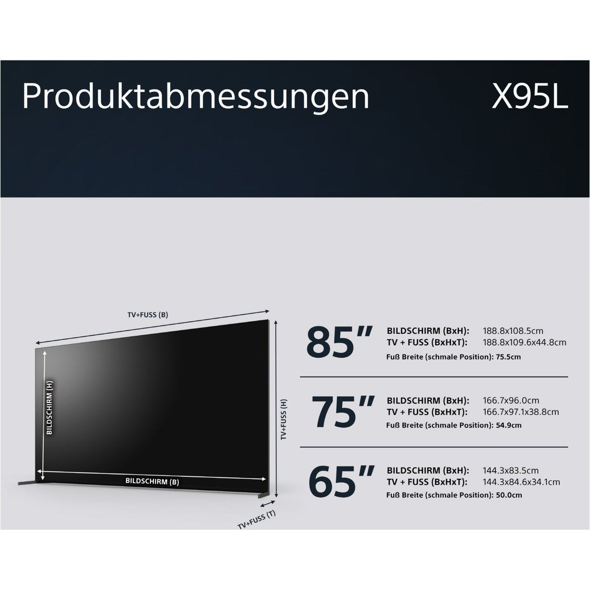 Sony XR85X95L - 85' -215cm