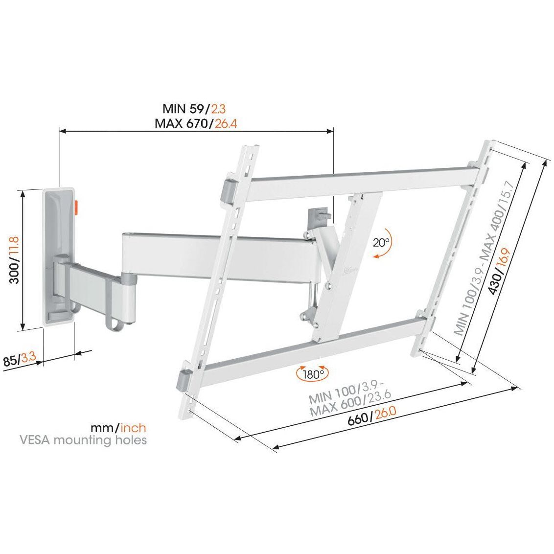 Vogel's TVM 3645 Full - Motion+ - HiFi - Profis Darmstadt