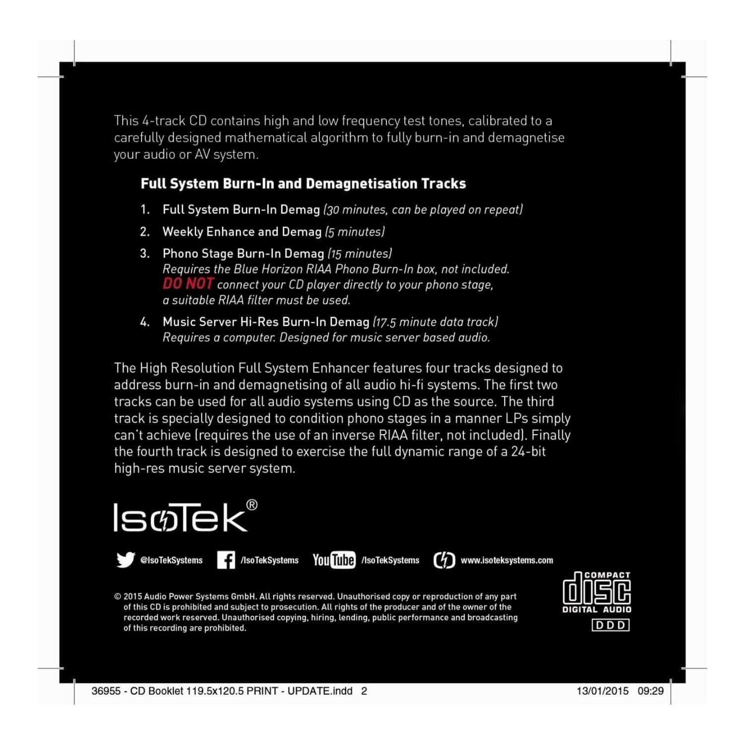 ISOTEK Full System Enhancer CD - HiFi-Profis Darmstadt