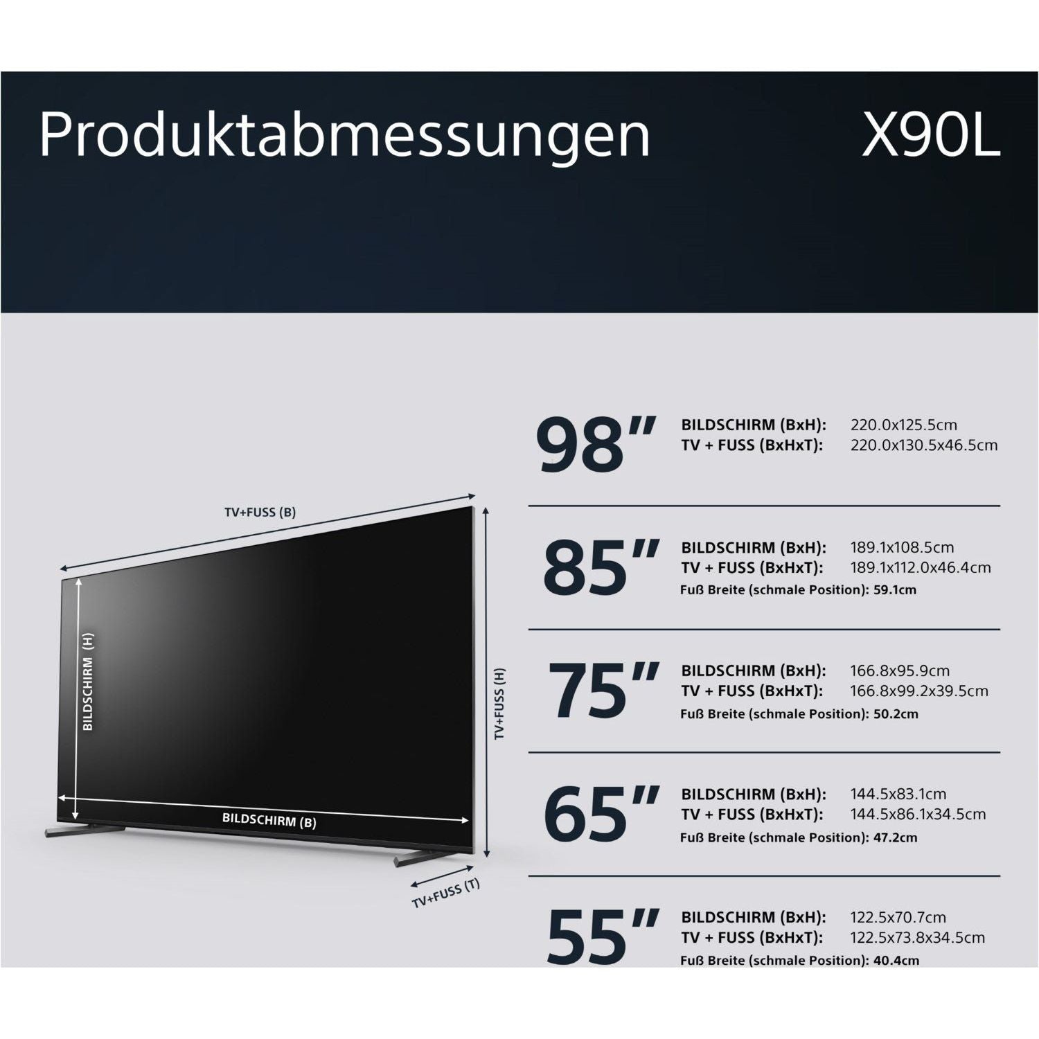 Sony XR-55X90L - 55' - 139cm - HiFi-Profis Darmstadt